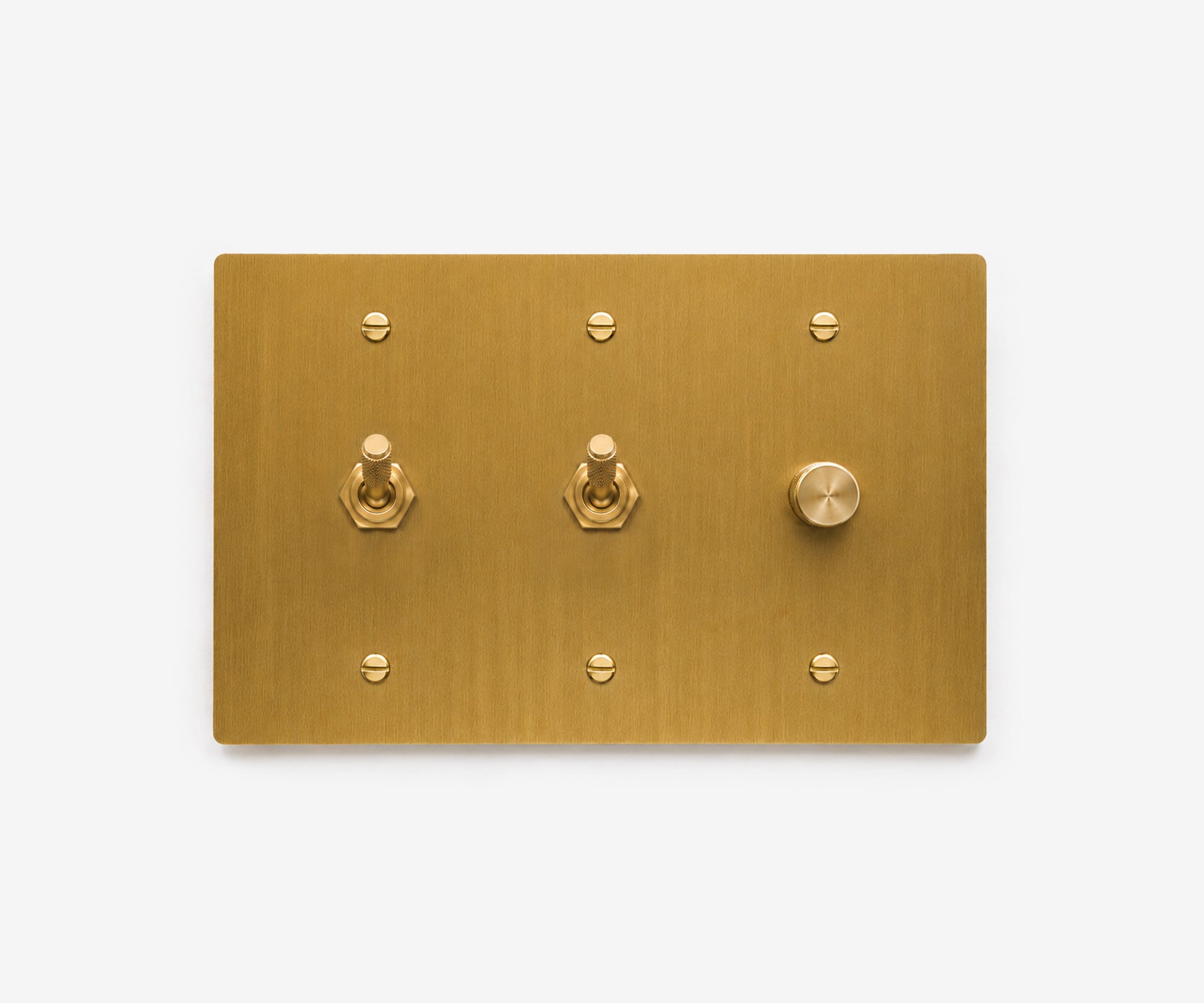 Solid Brass Switch Plate - 3 Gang