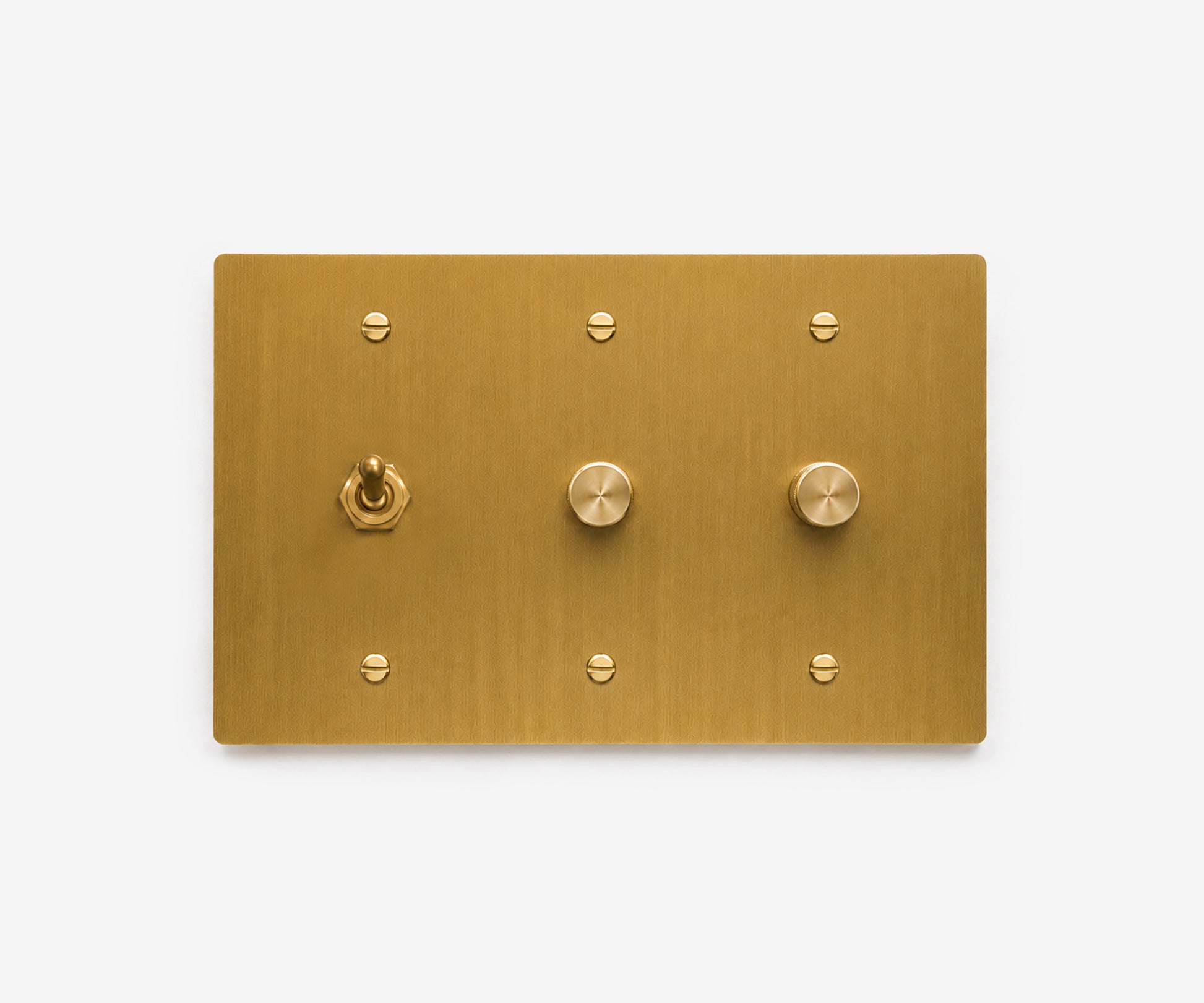 Solid Brass Switch Plate - 3 Gang