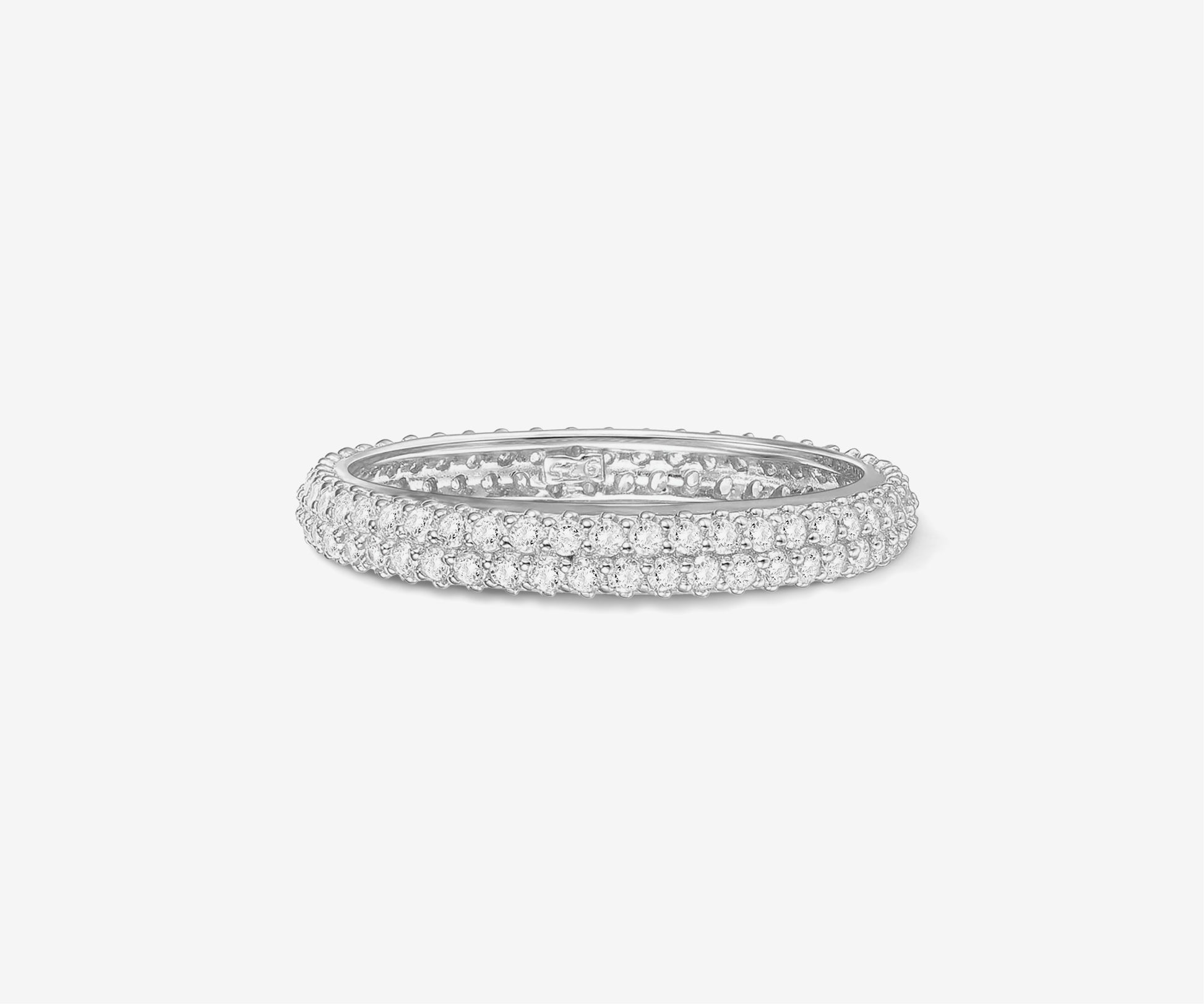 Double Row Pavé Eternity Ring - The Essential 