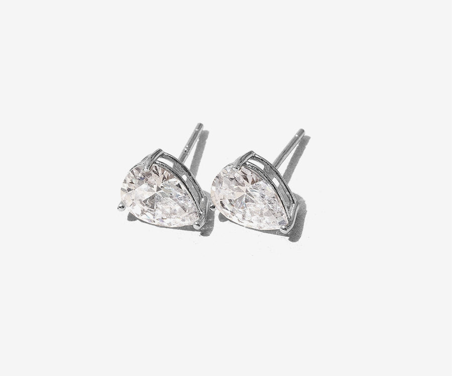 Pear Cut Stud Earrings