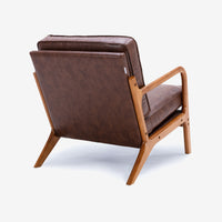 Faux Leather Armchair