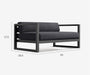 Aluminum Patio 2-Seat Sofa - The Essential 