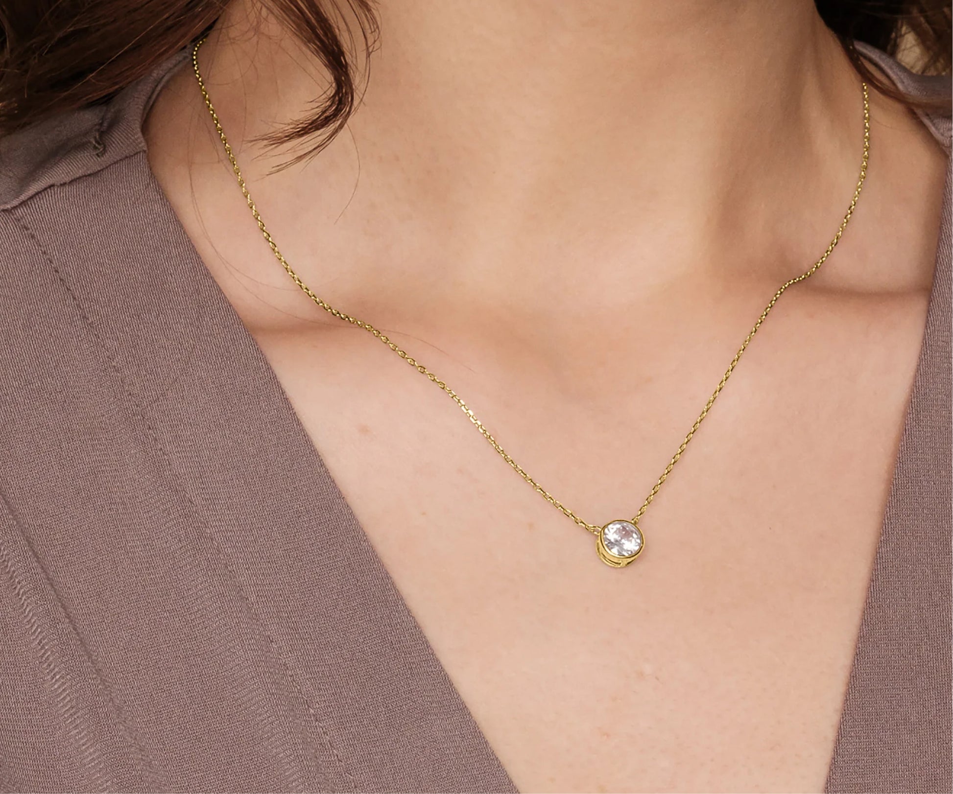 Bezel Pendant Necklace - The Essential 