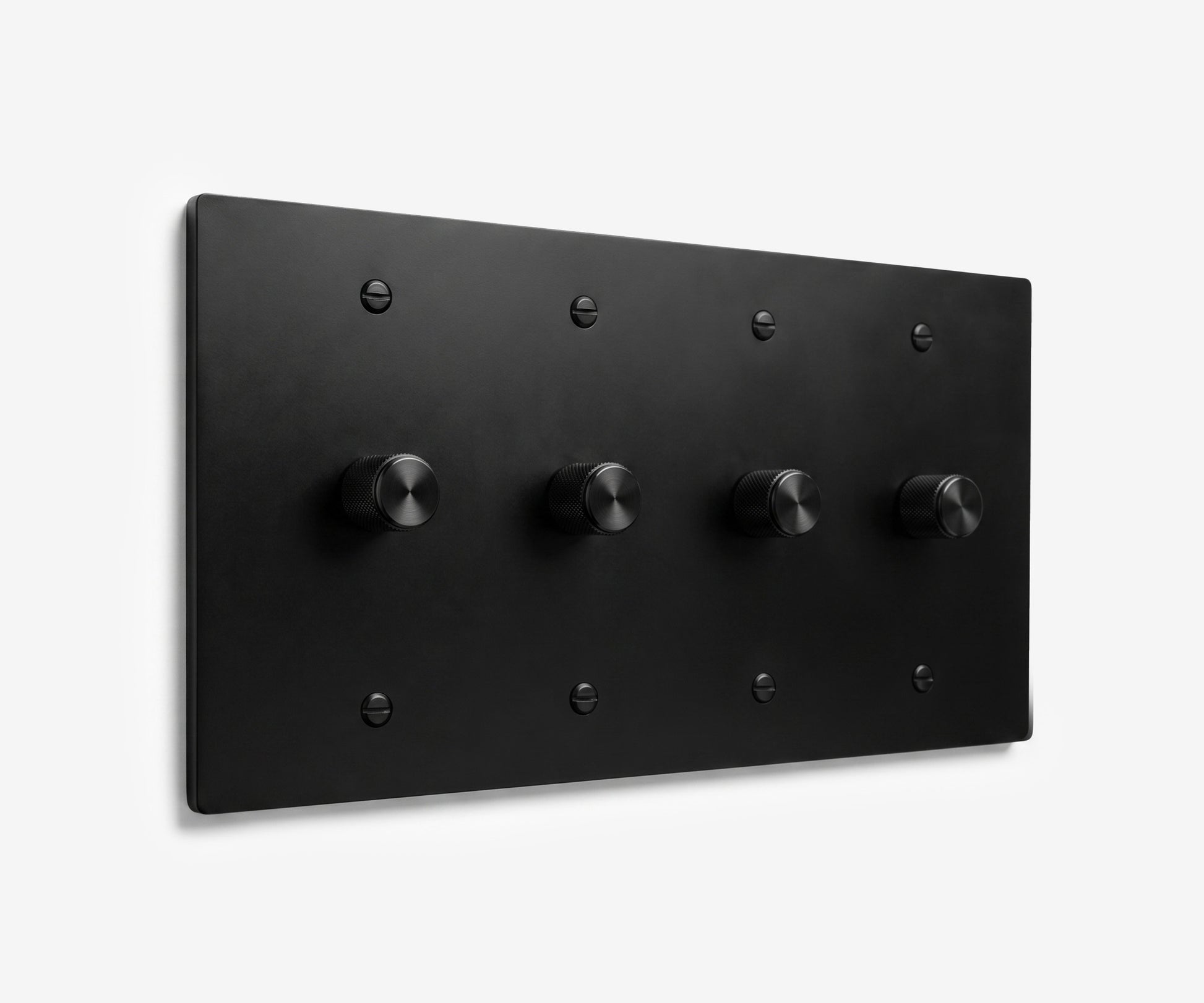 Stainless Steel Switch Plate - 4 Gang