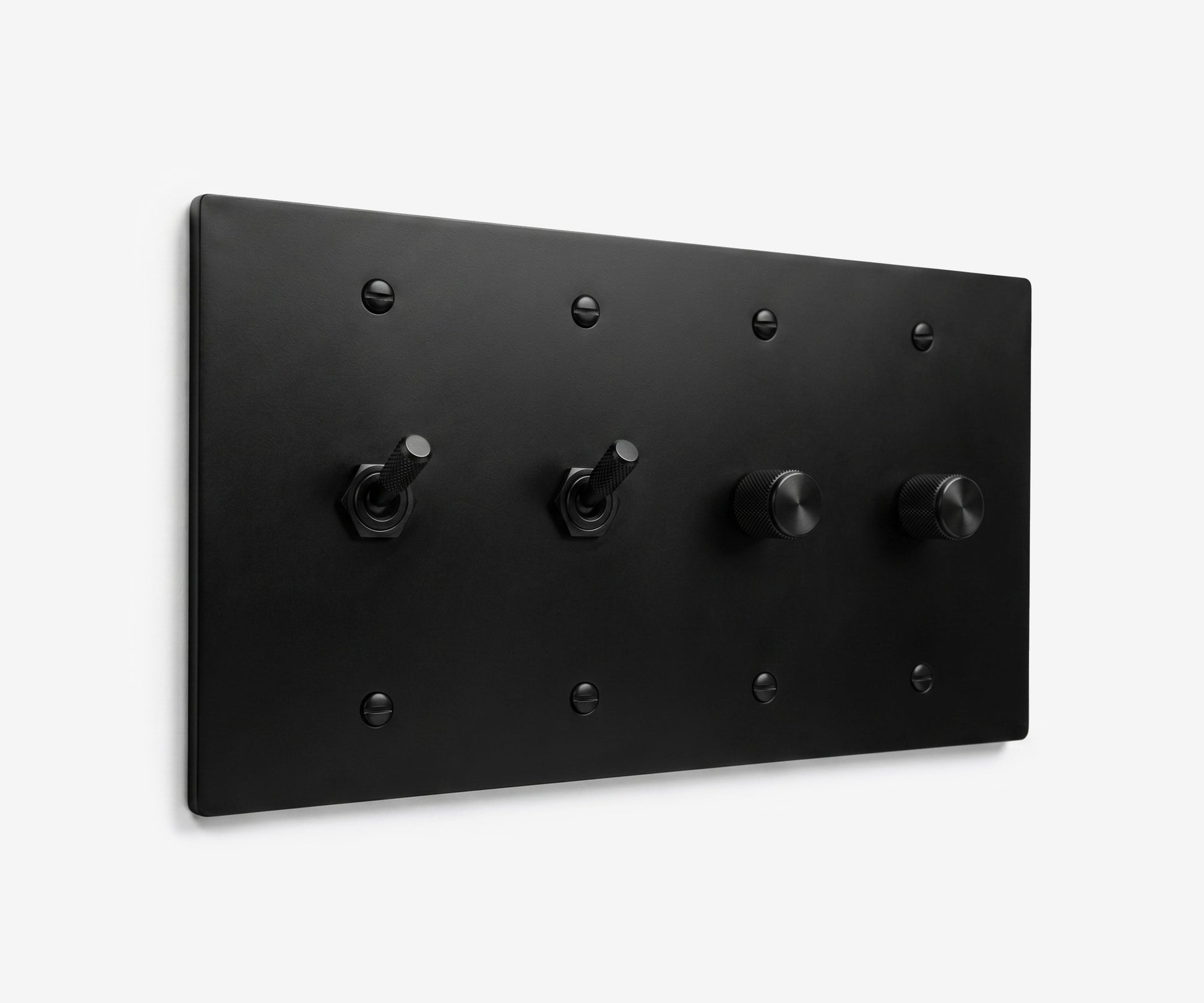 Stainless Steel Switch Plate - 4 Gang