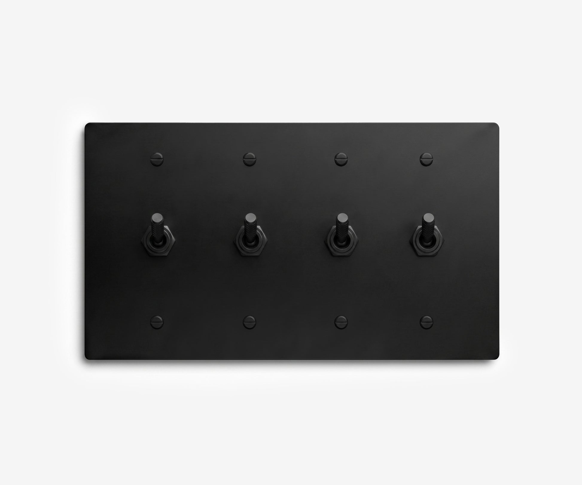 Stainless Steel Switch Plate - 4 Gang