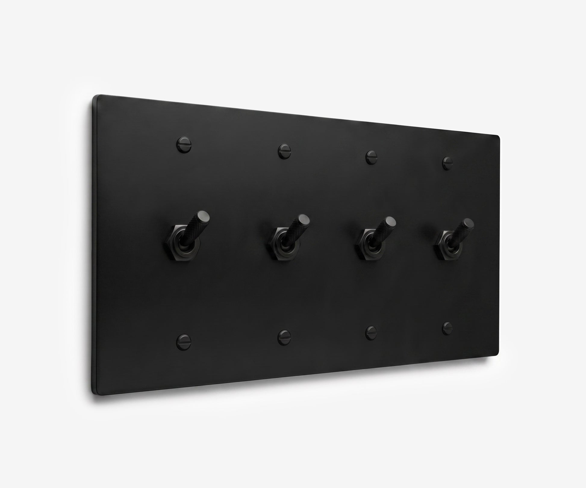 Stainless Steel Switch Plate - 4 Gang