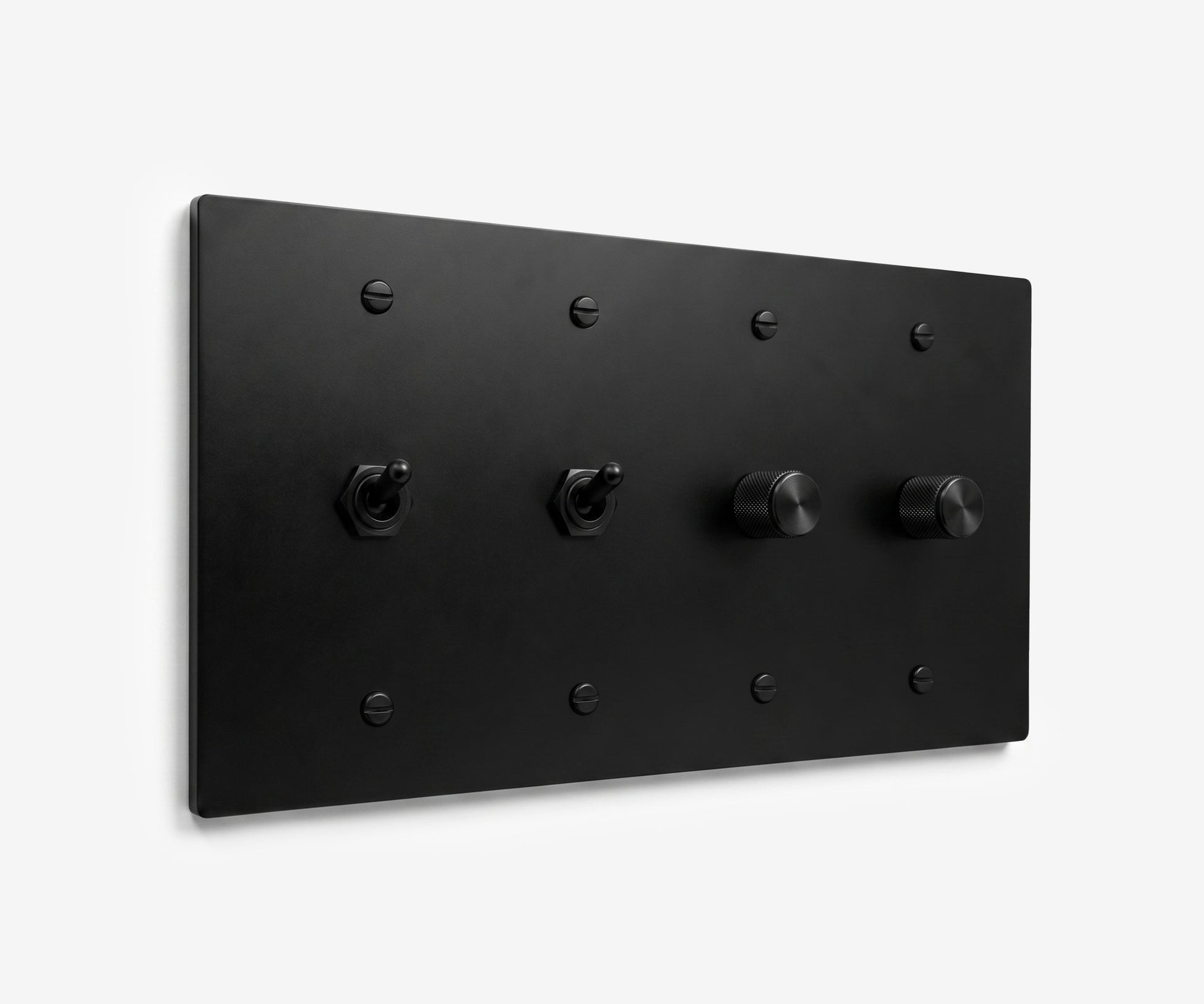 Stainless Steel Switch Plate - 4 Gang