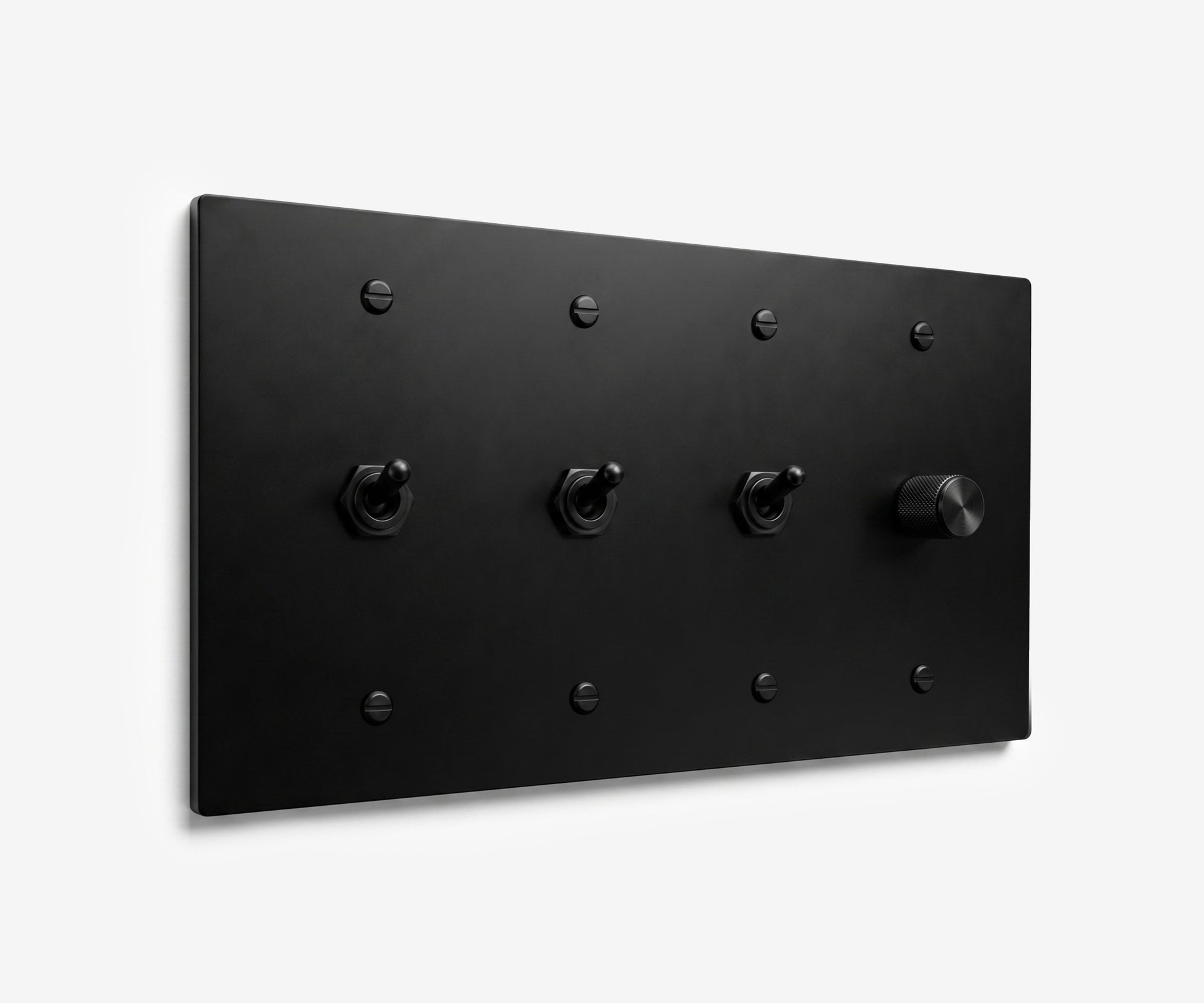Stainless Steel Switch Plate - 4 Gang