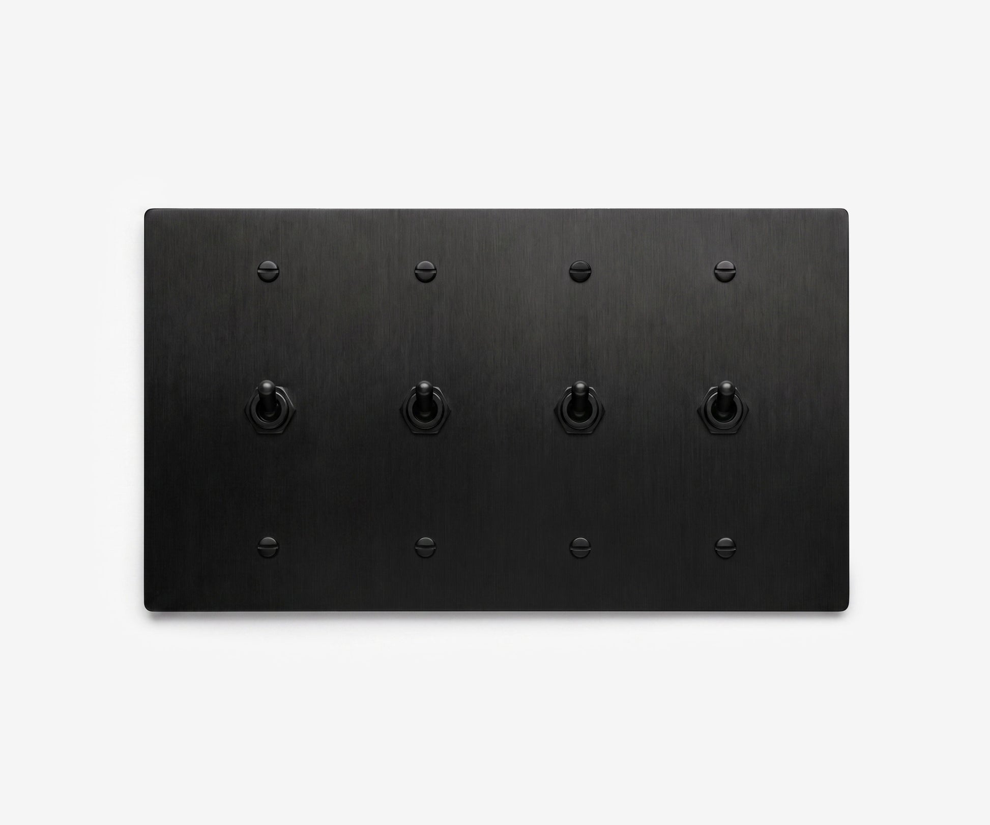 Stainless Steel Switch Plate - 4 Gang