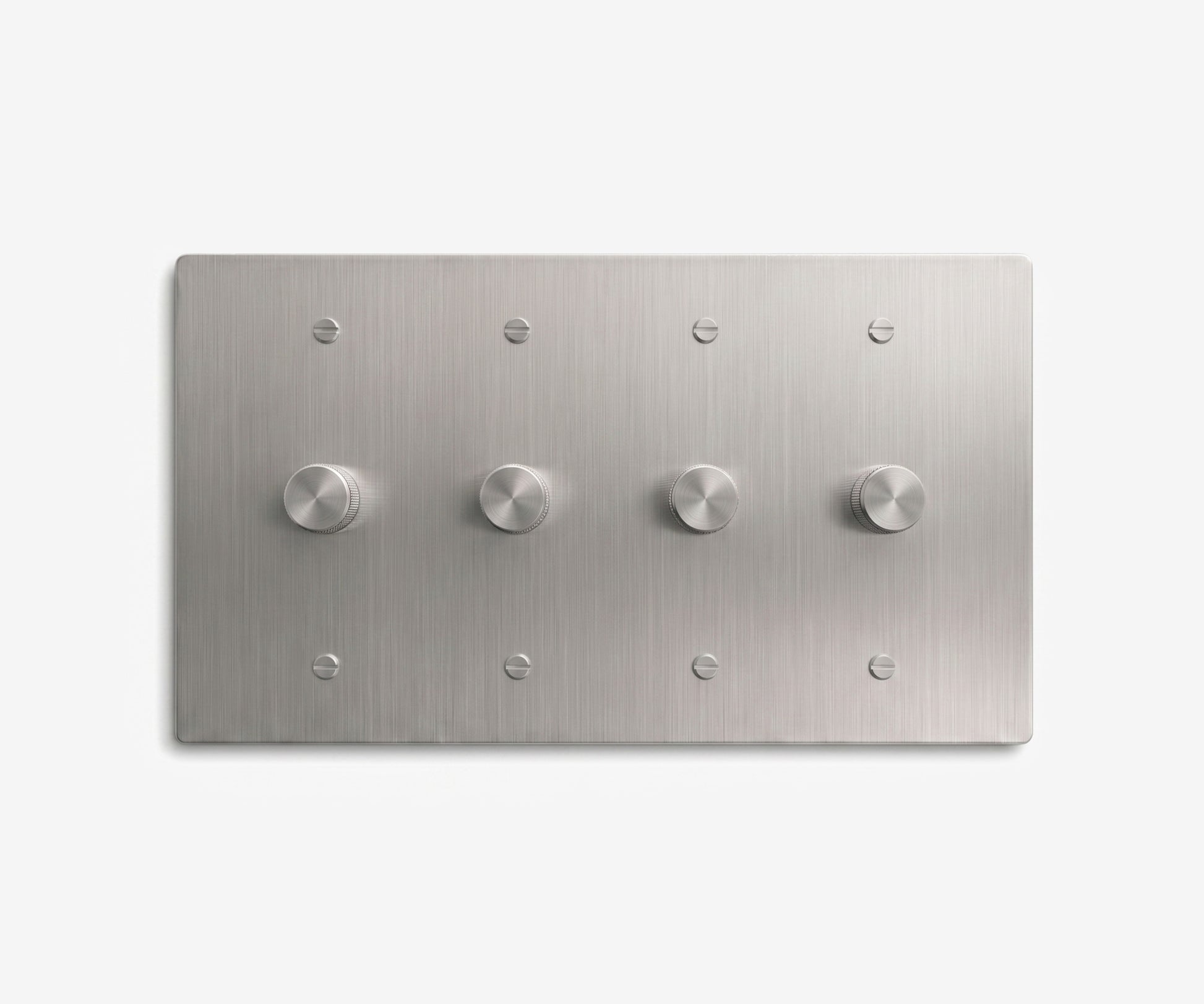 Stainless Steel Switch Plate - 4 Gang