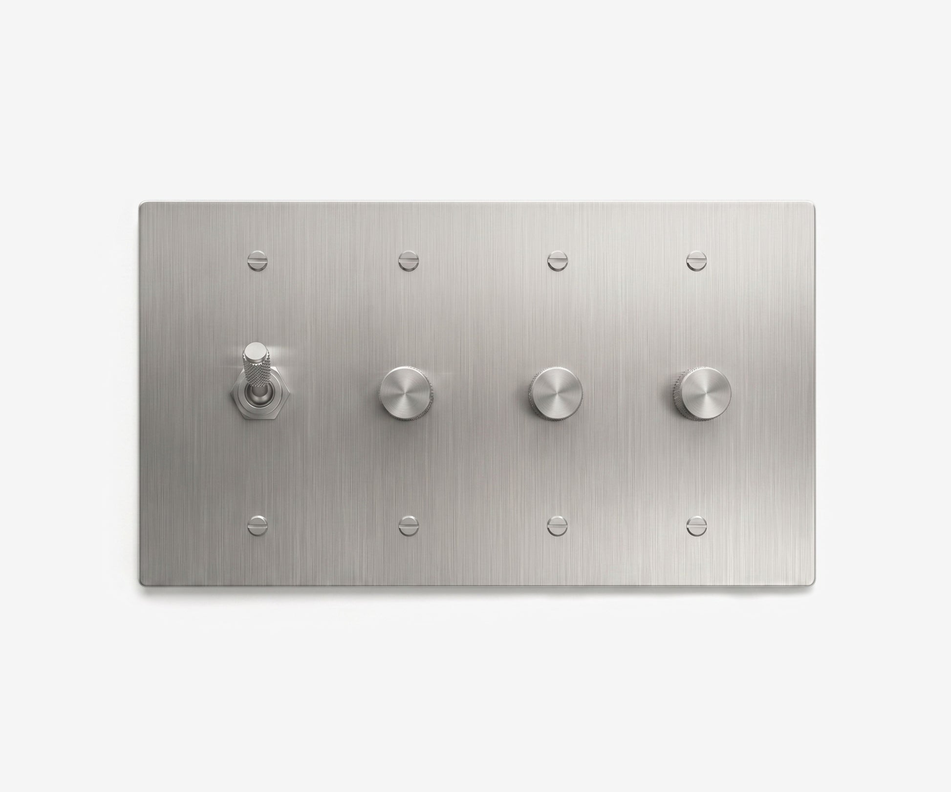 Stainless Steel Switch Plate - 4 Gang