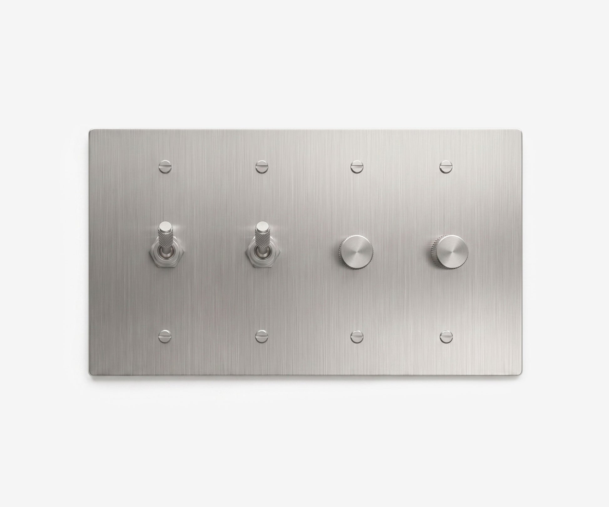 Stainless Steel Switch Plate - 4 Gang
