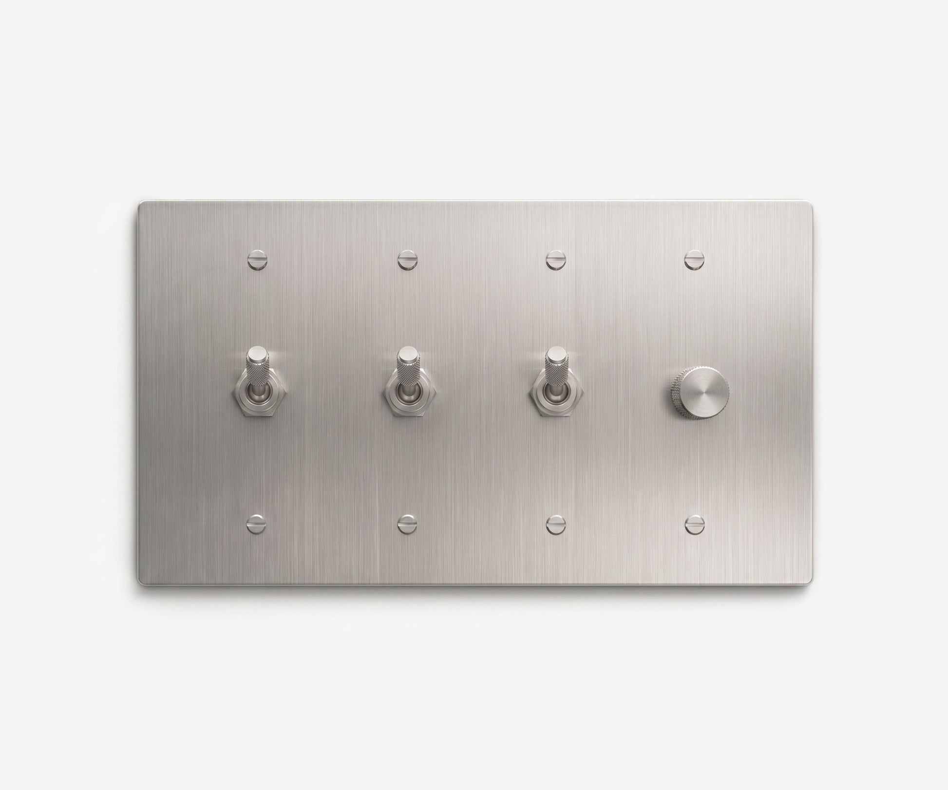 Stainless Steel Switch Plate - 4 Gang