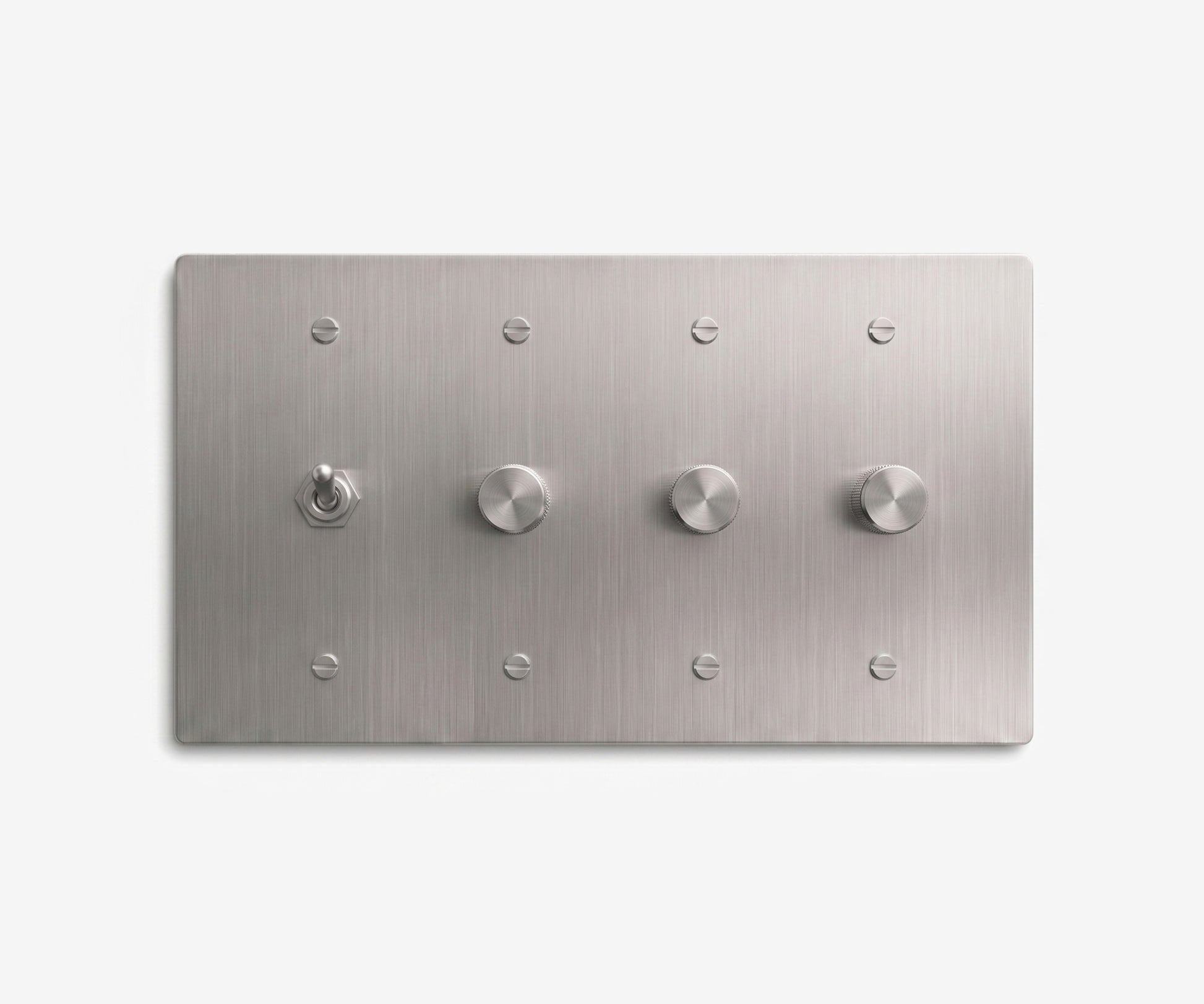 Stainless Steel Switch Plate - 4 Gang