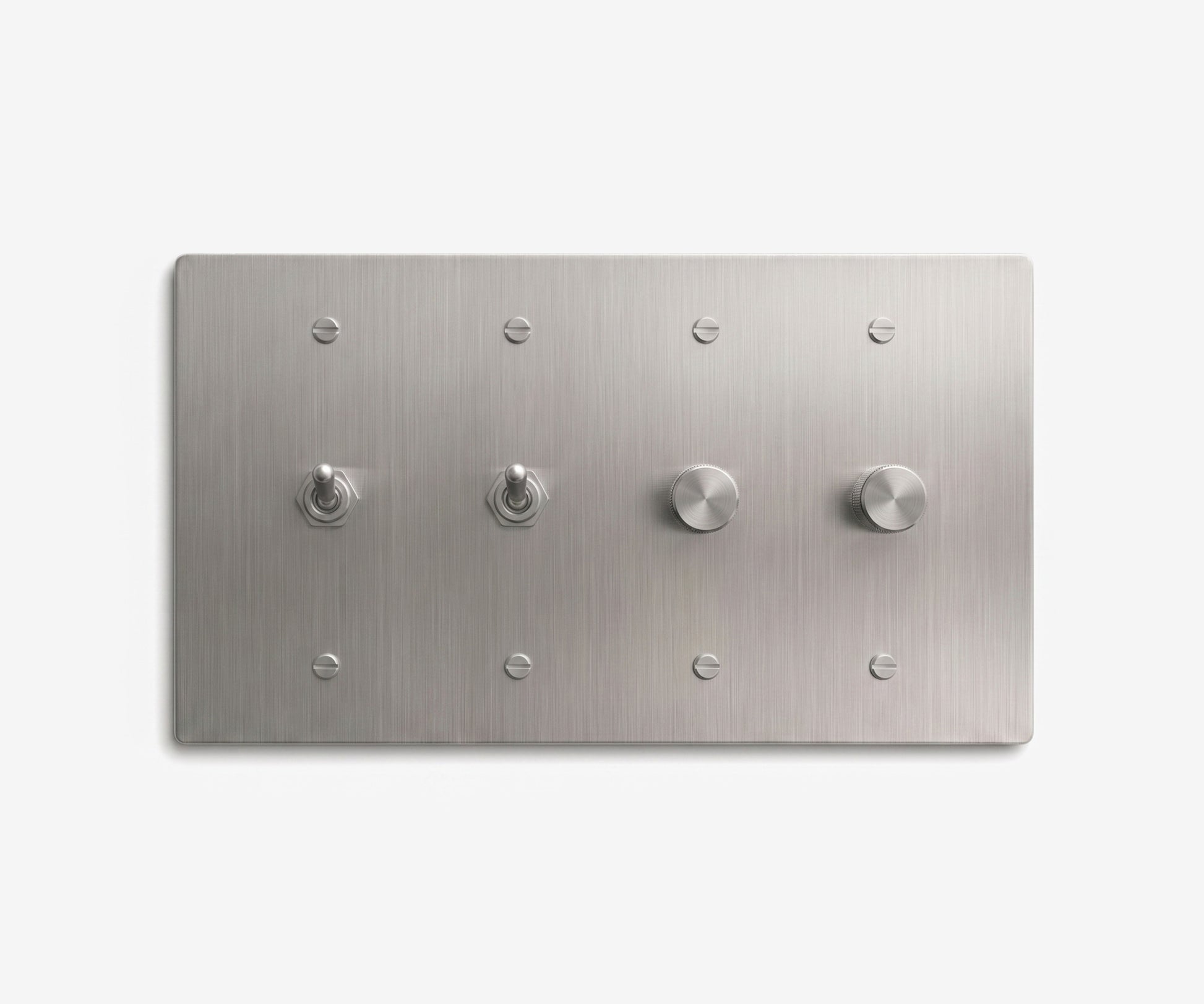 Stainless Steel Switch Plate - 4 Gang