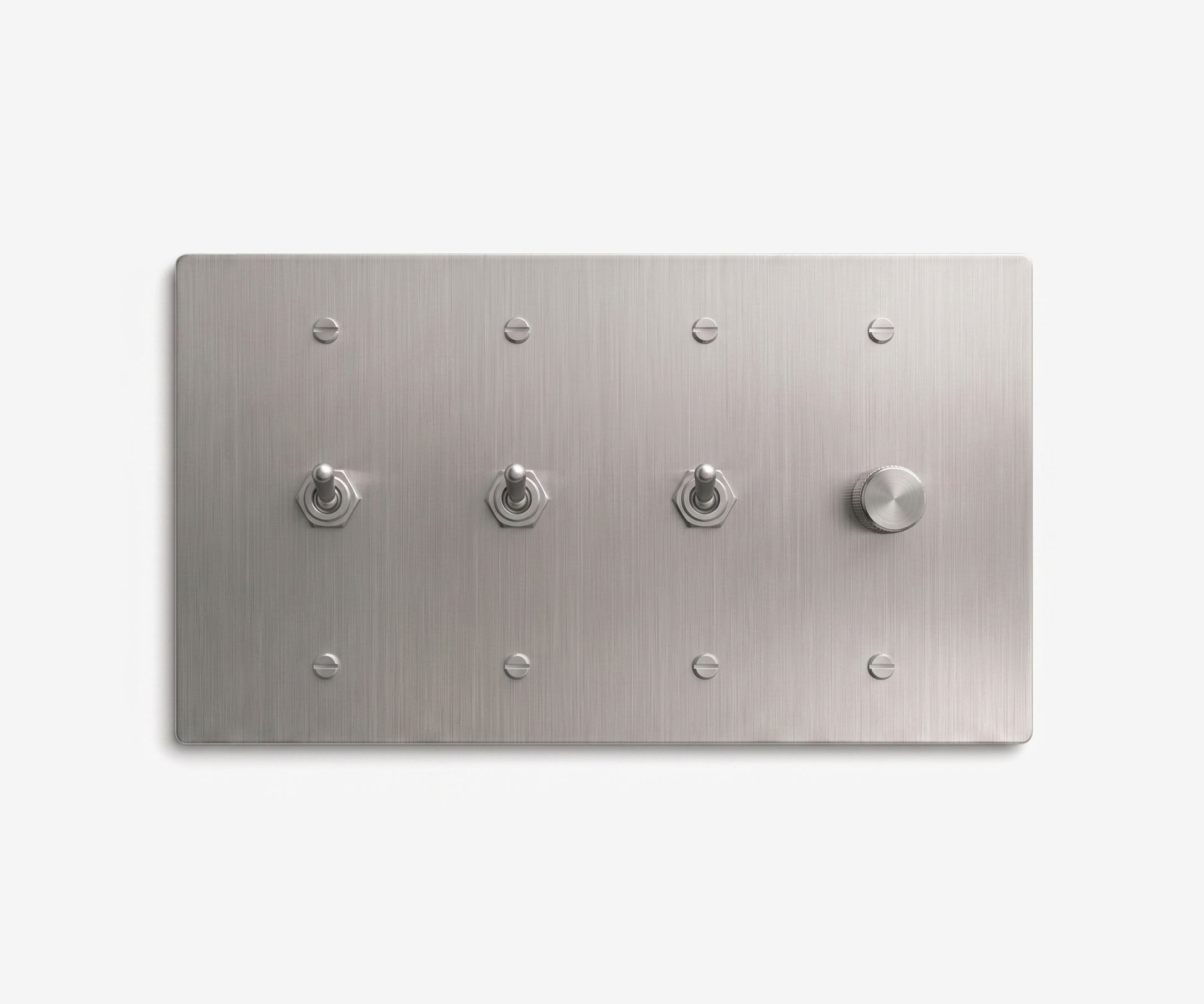 Stainless Steel Switch Plate - 4 Gang