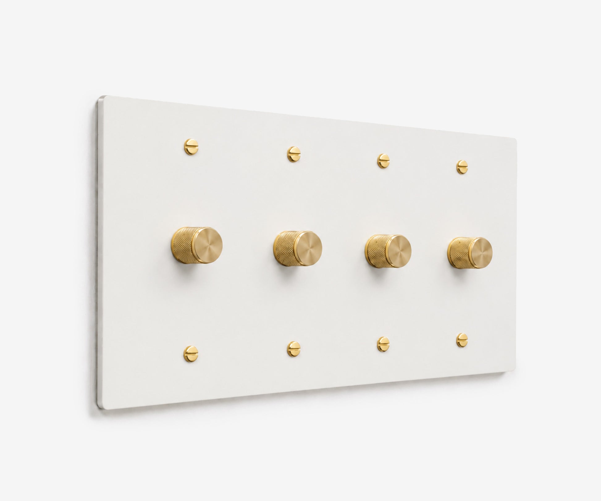 Stainless Steel Switch Plate - 4 Gang