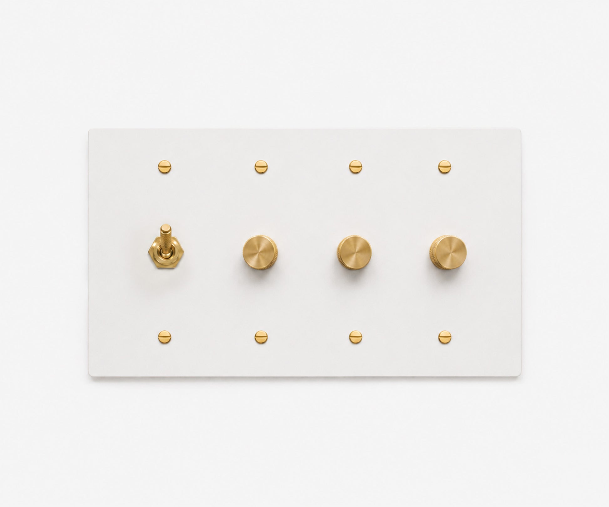 Stainless Steel Switch Plate - 4 Gang