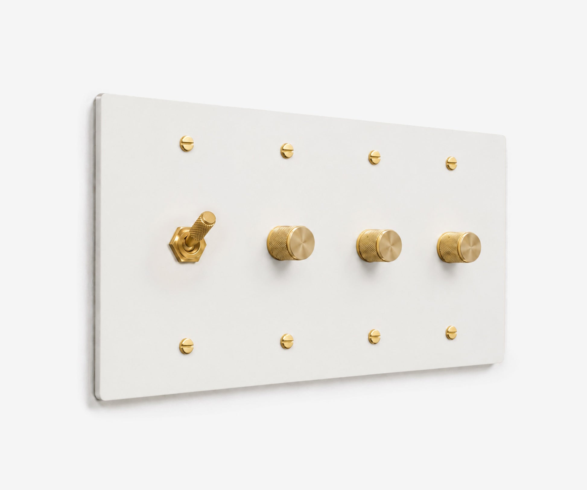 Stainless Steel Switch Plate - 4 Gang
