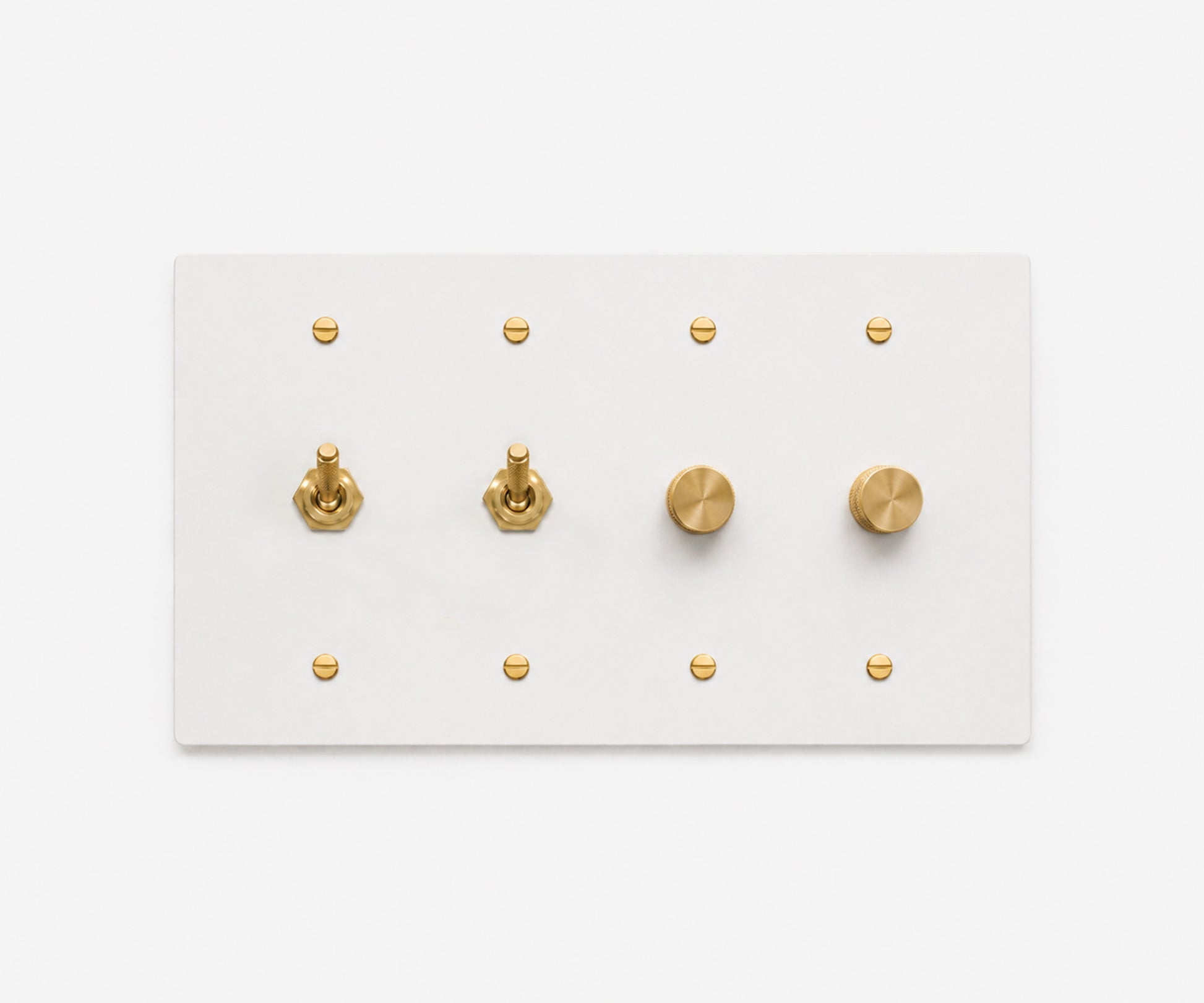 Stainless Steel Switch Plate - 4 Gang