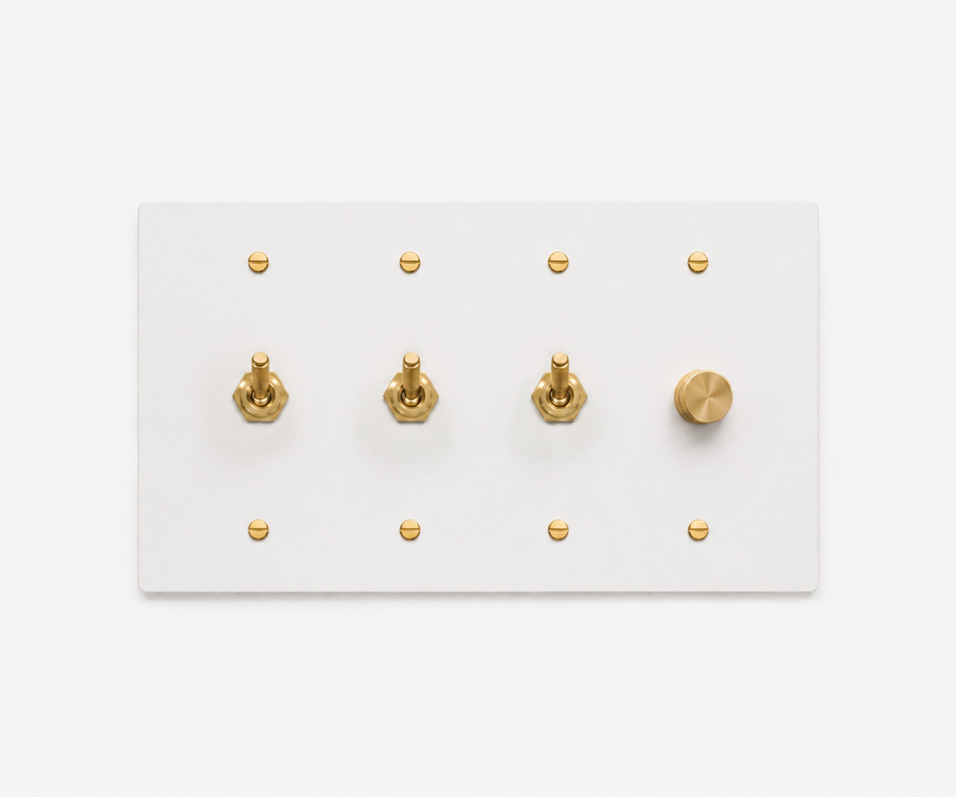 Stainless Steel Switch Plate - 4 Gang