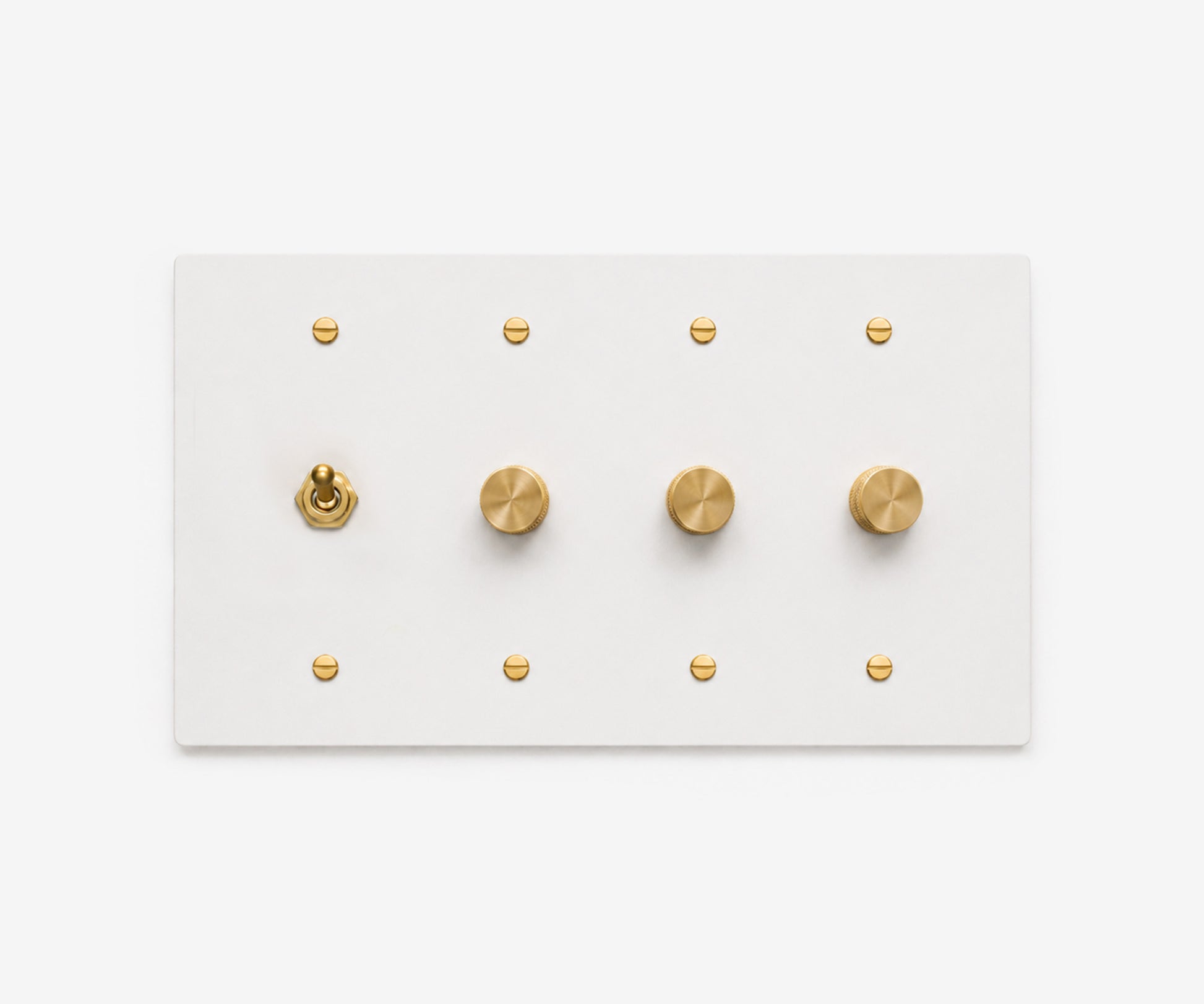 Stainless Steel Switch Plate - 4 Gang