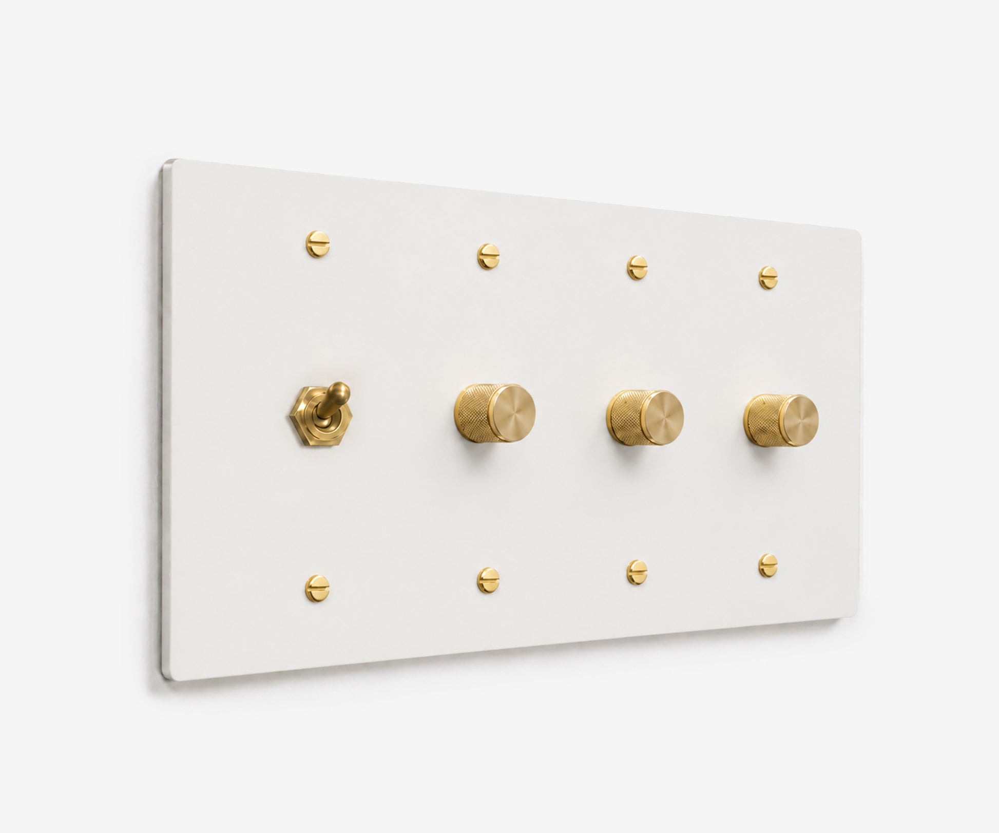 Stainless Steel Switch Plate - 4 Gang