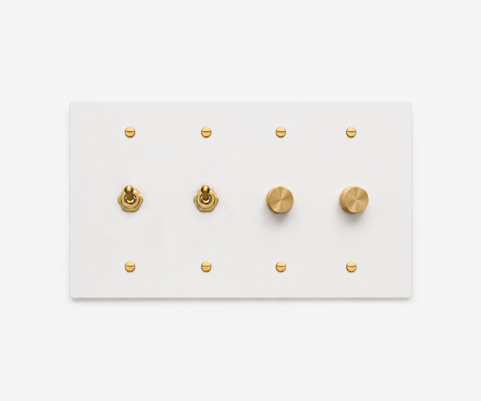 Stainless Steel Switch Plate - 4 Gang