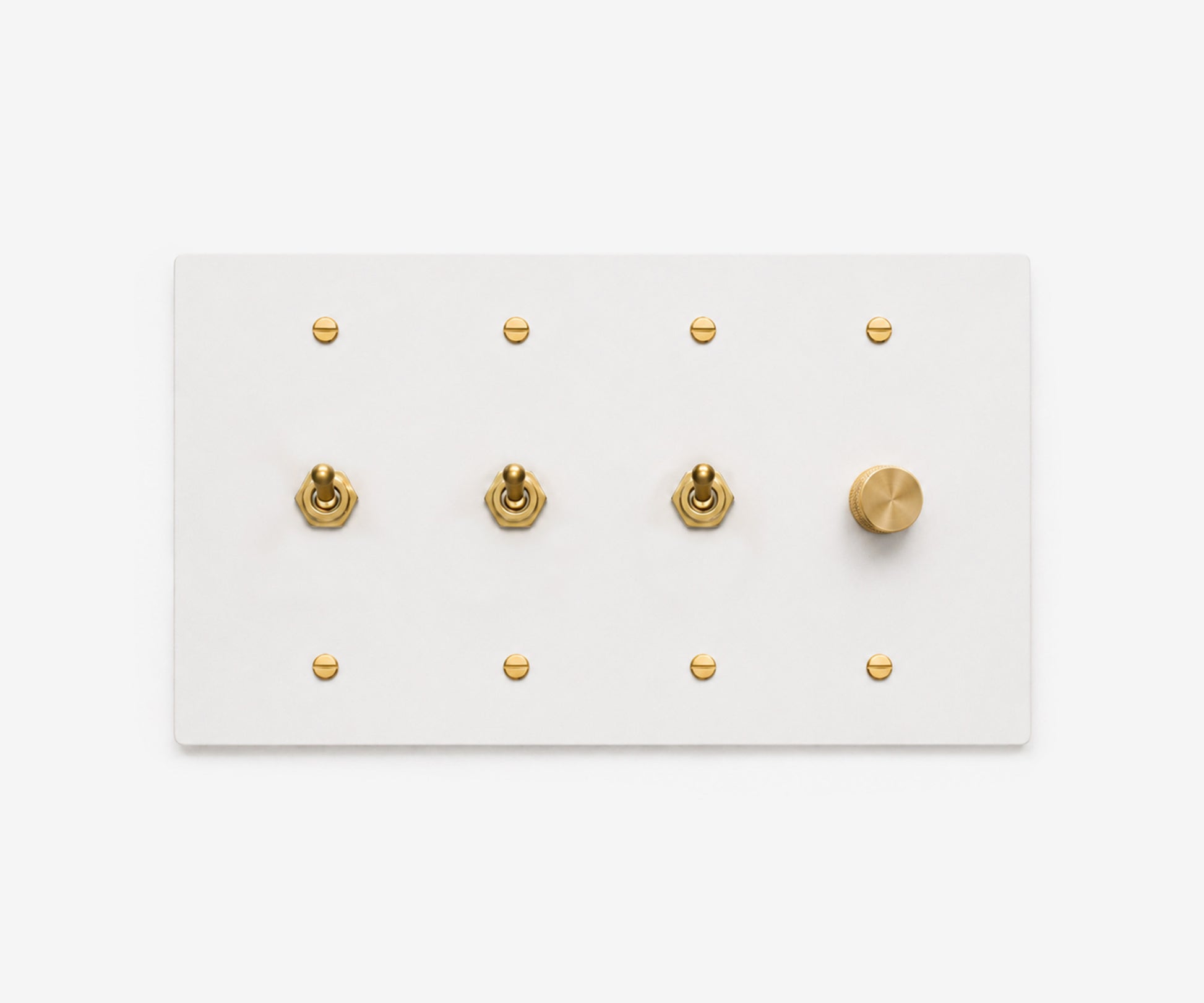 Stainless Steel Switch Plate - 4 Gang