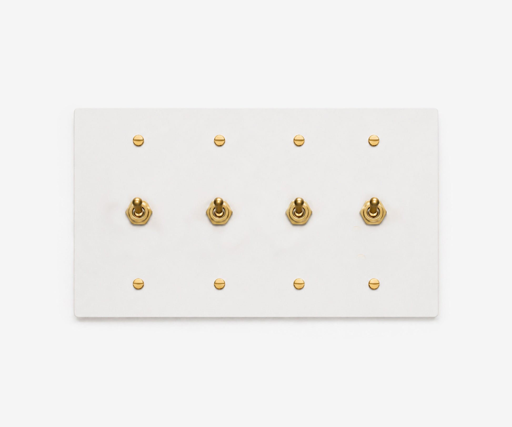 Stainless Steel Switch Plate - 4 Gang