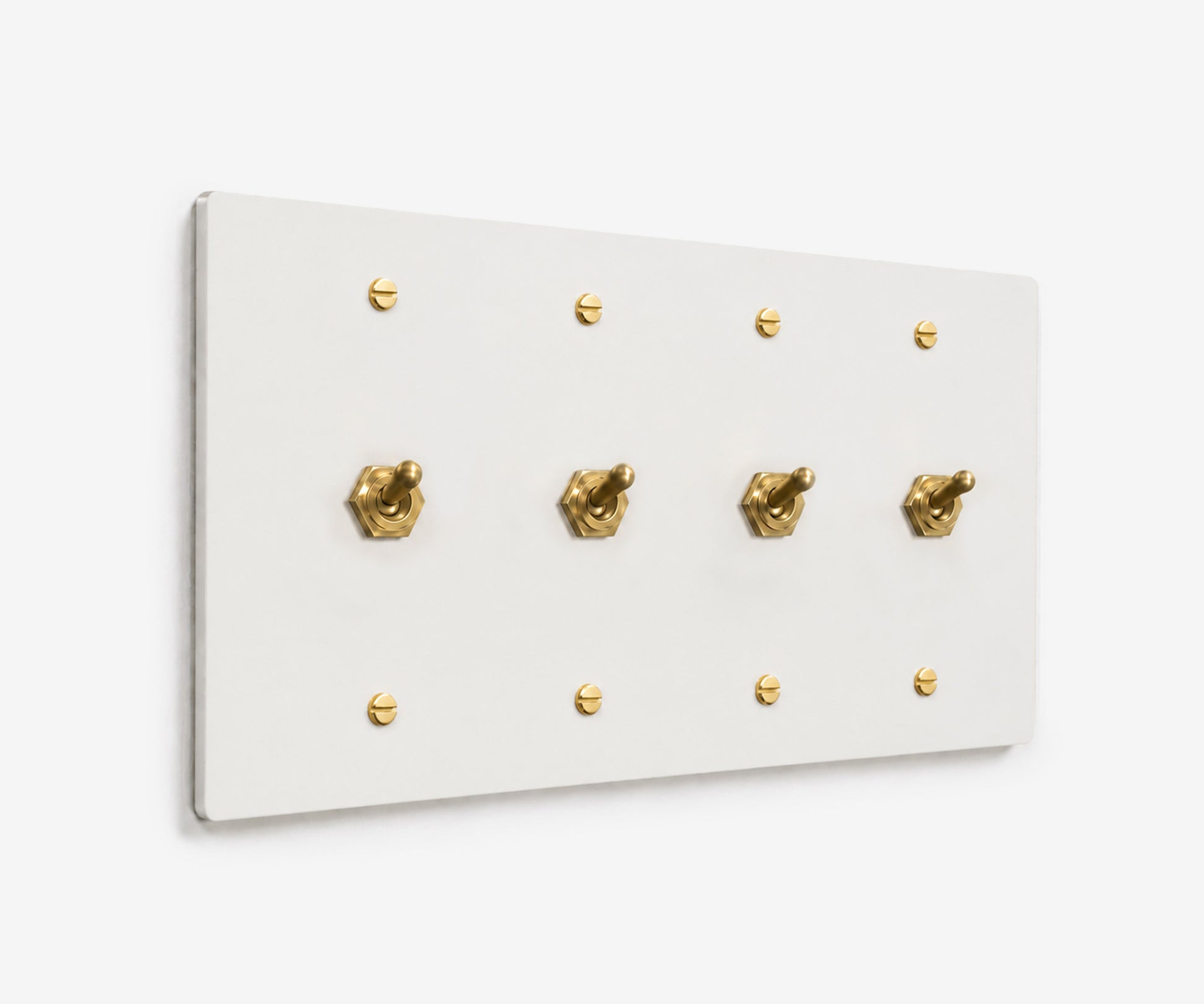 Stainless Steel Switch Plate - 4 Gang