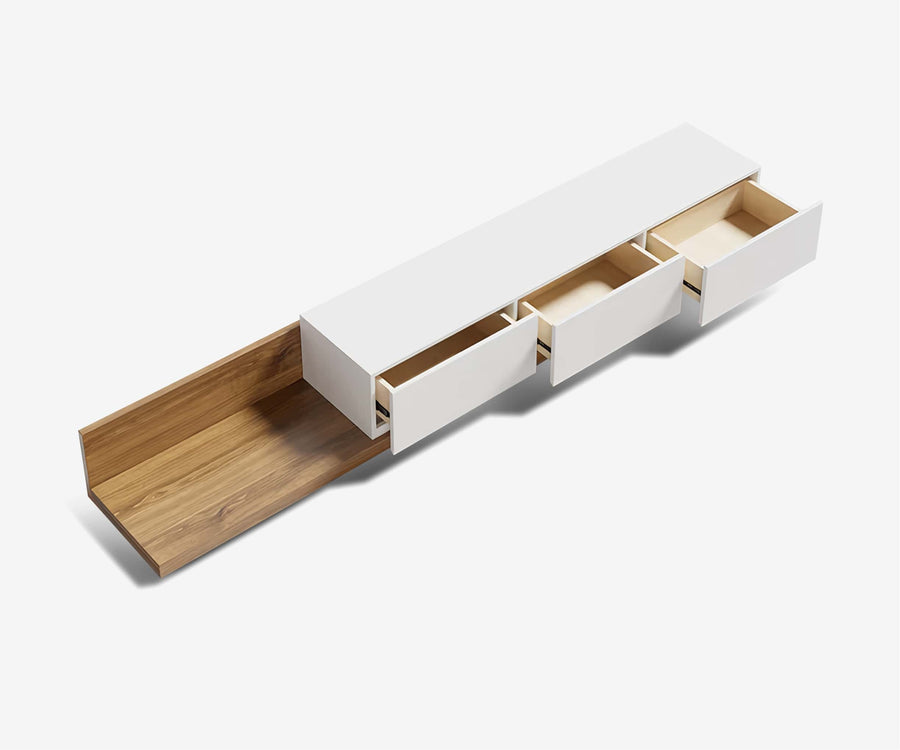 Modular Wood Media Stand