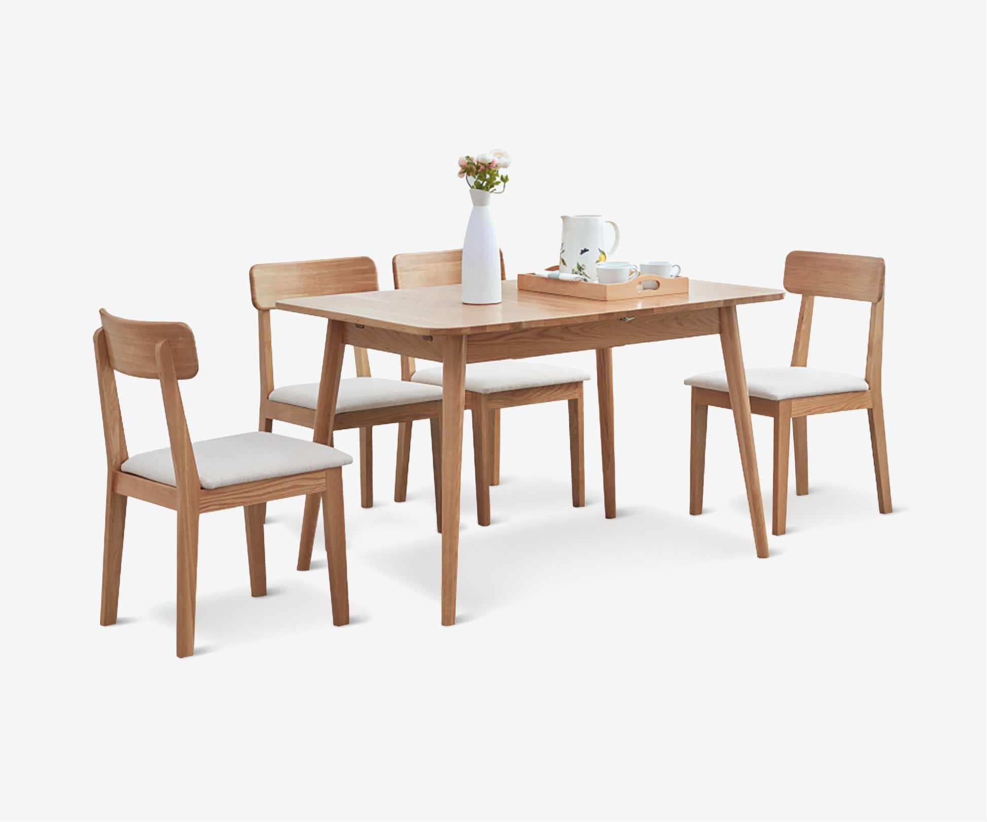 Expandable Oak Dining Table - The Essential 