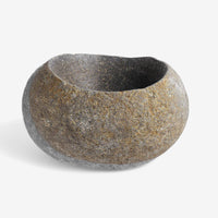 Carved River Stone Bowl