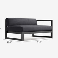 Aluminum Patio One-Arm Sofa