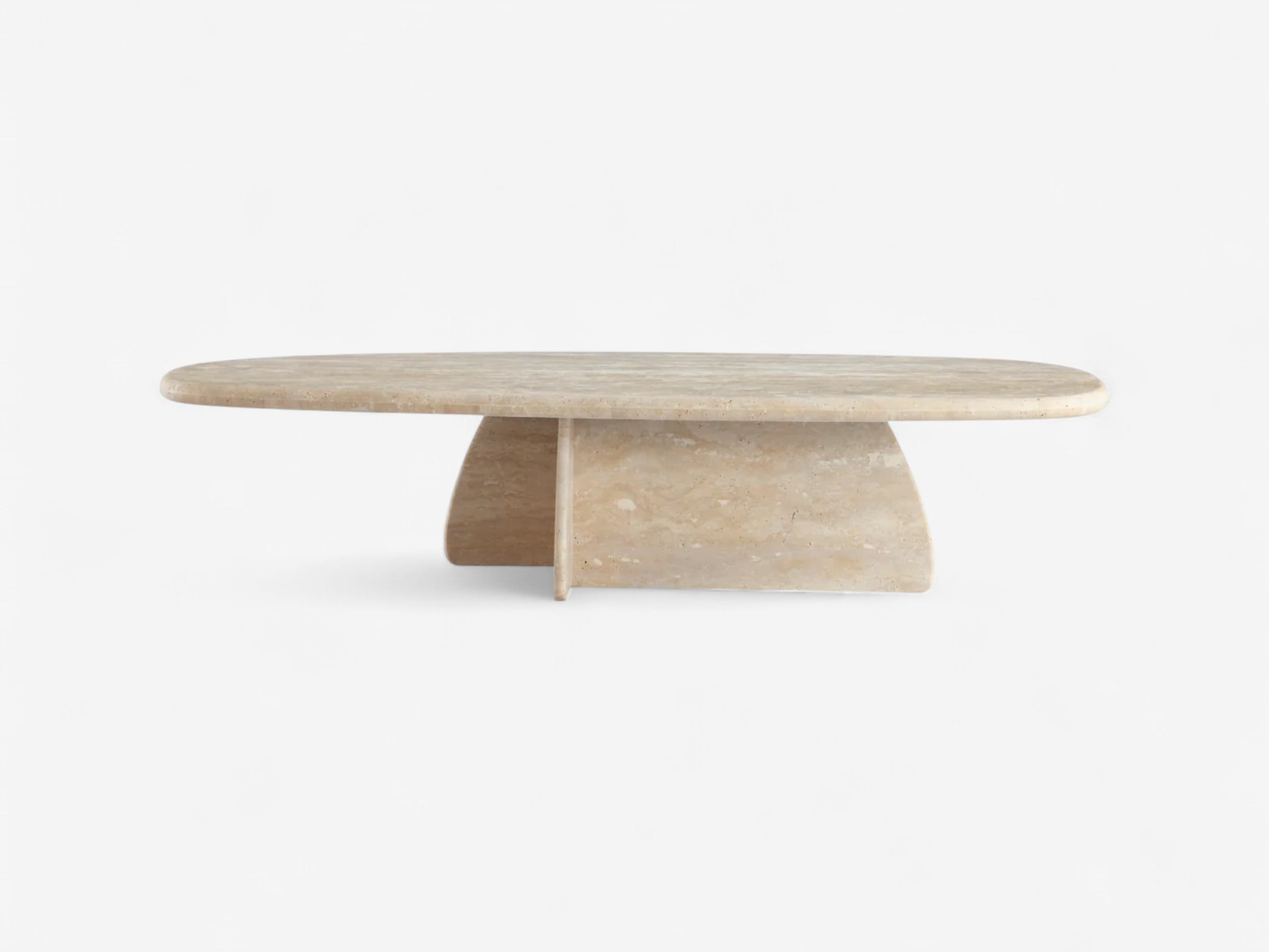 Arcus Travertine Coffee Table - The Essential 