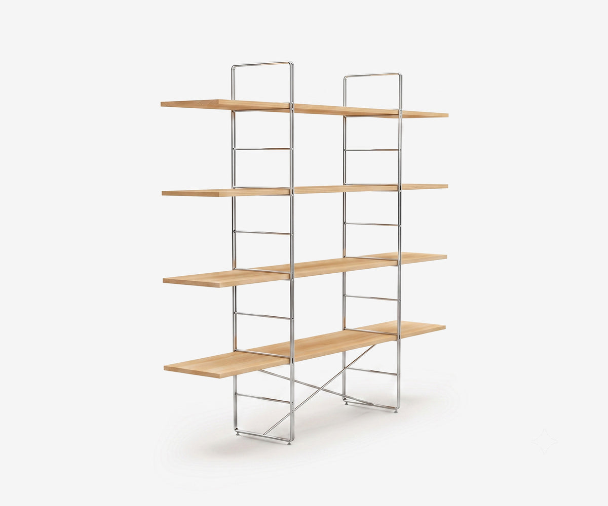 Arka Solid Wood Bookshelf