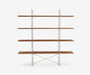 Arka Solid Wood Bookshelf in Tobacco, 47 inch, front