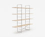Arka Solid Wood Bookshelf in Raw, 47 inch, angle