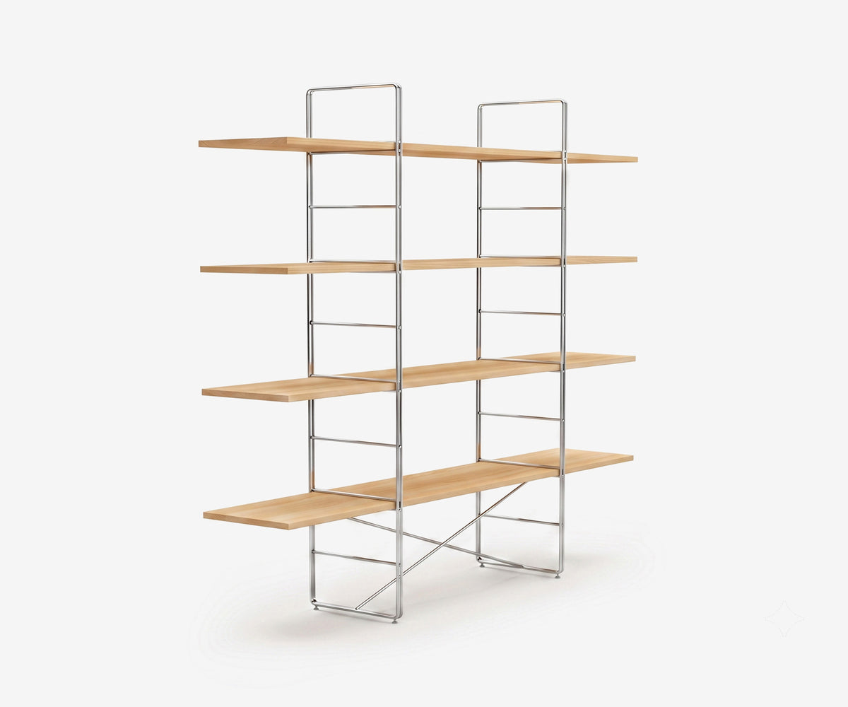 Arka Solid Wood Bookshelf