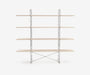 Arka Solid Wood Bookshelf in Raw, 59 inch, front