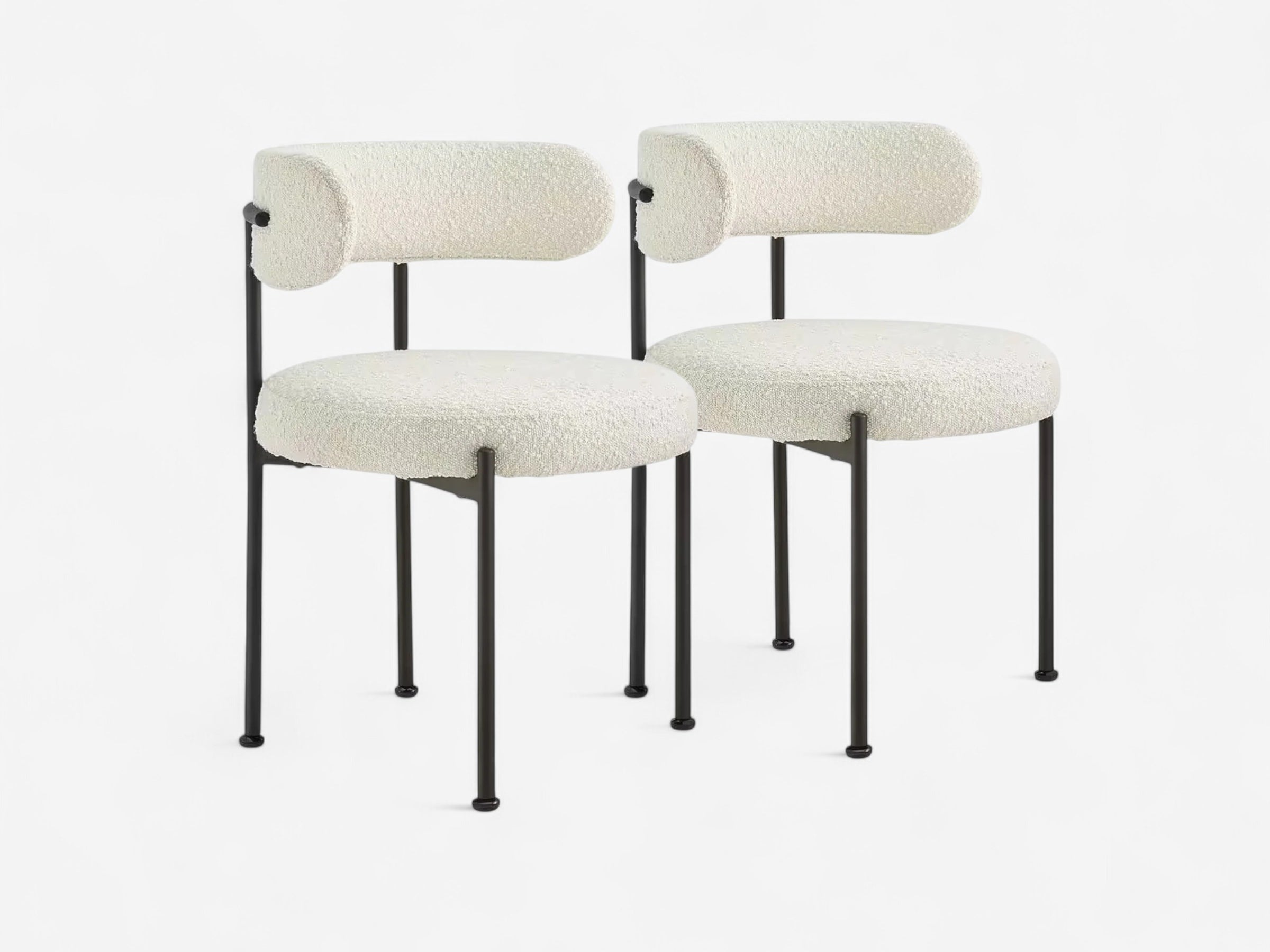 Boucle Dining Chair Set