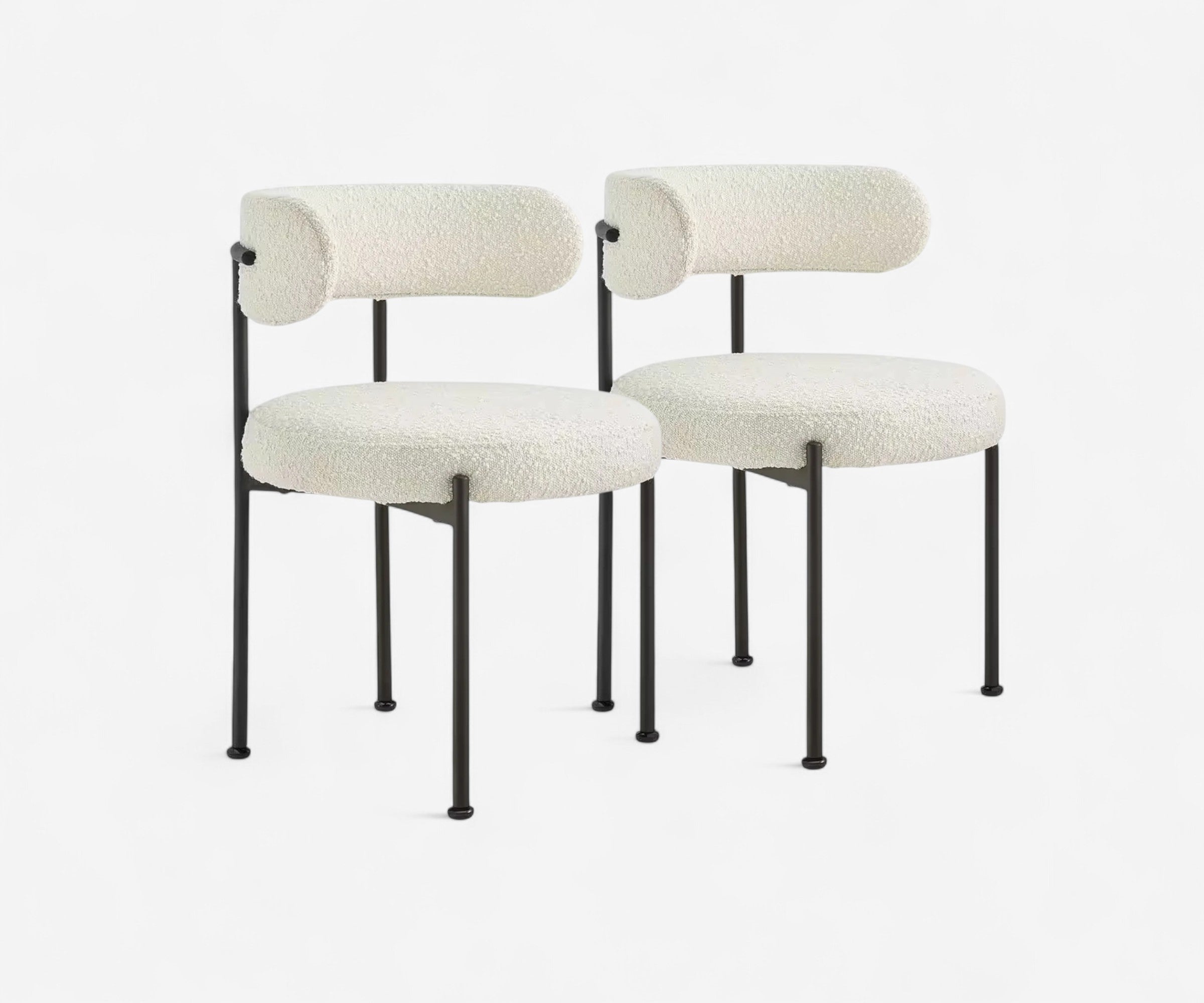 Boucle Dining Chair Set - The Essential 