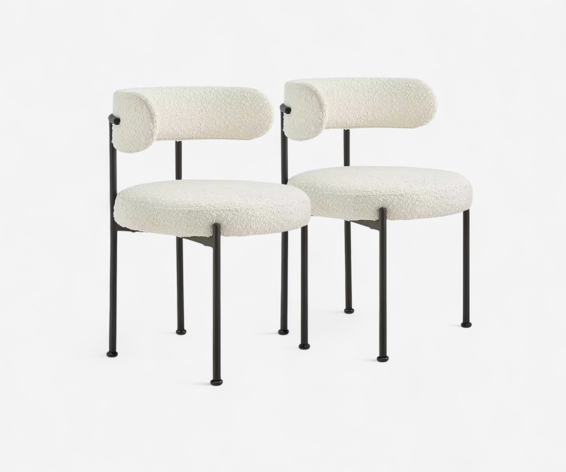 Boucle Dining Chair Set - The Essential 