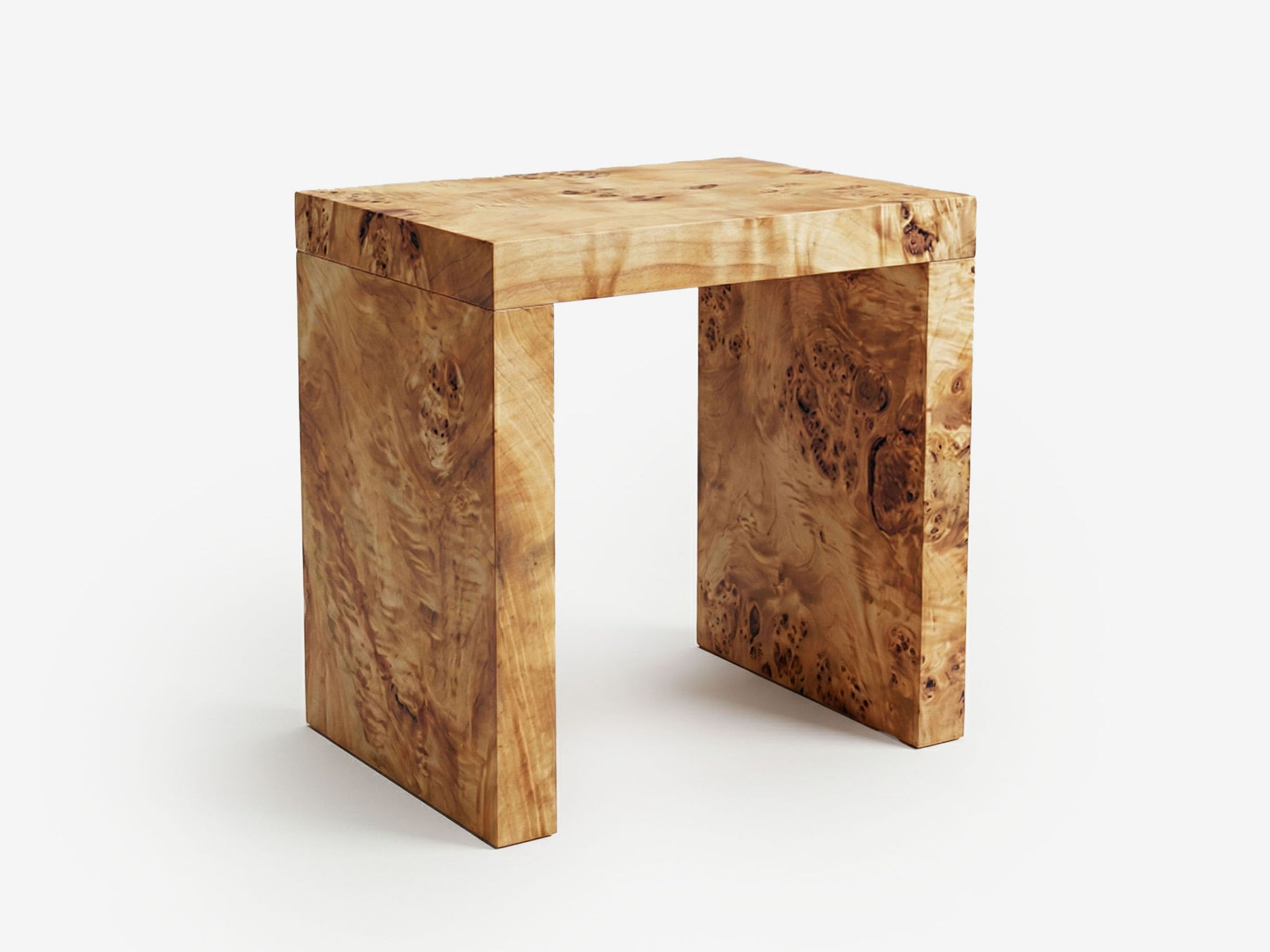 Burl Frame Side Table - The Essential 