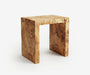 Burl Frame Side Table - The Essential 