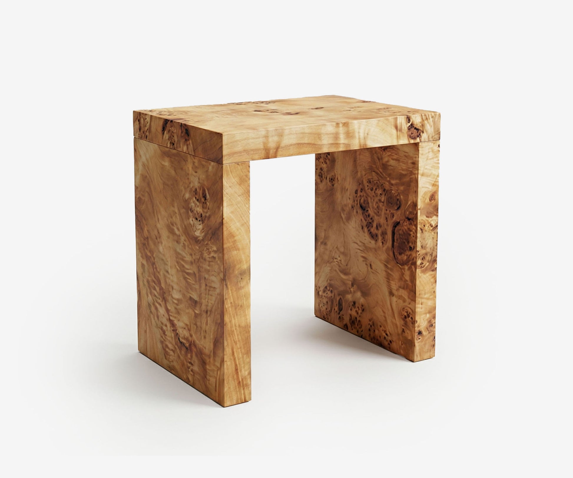 Burl Frame Side Table - The Essential 