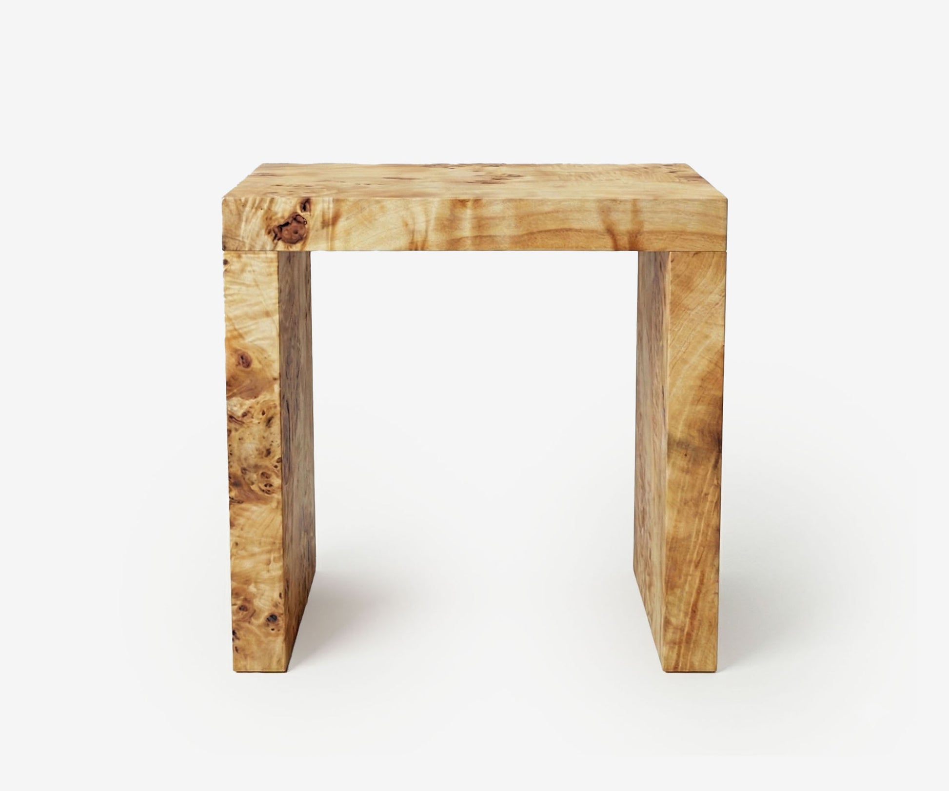 Burl Frame Side Table - The Essential 