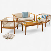 Acacia Loveseat + Club Chair Patio Set